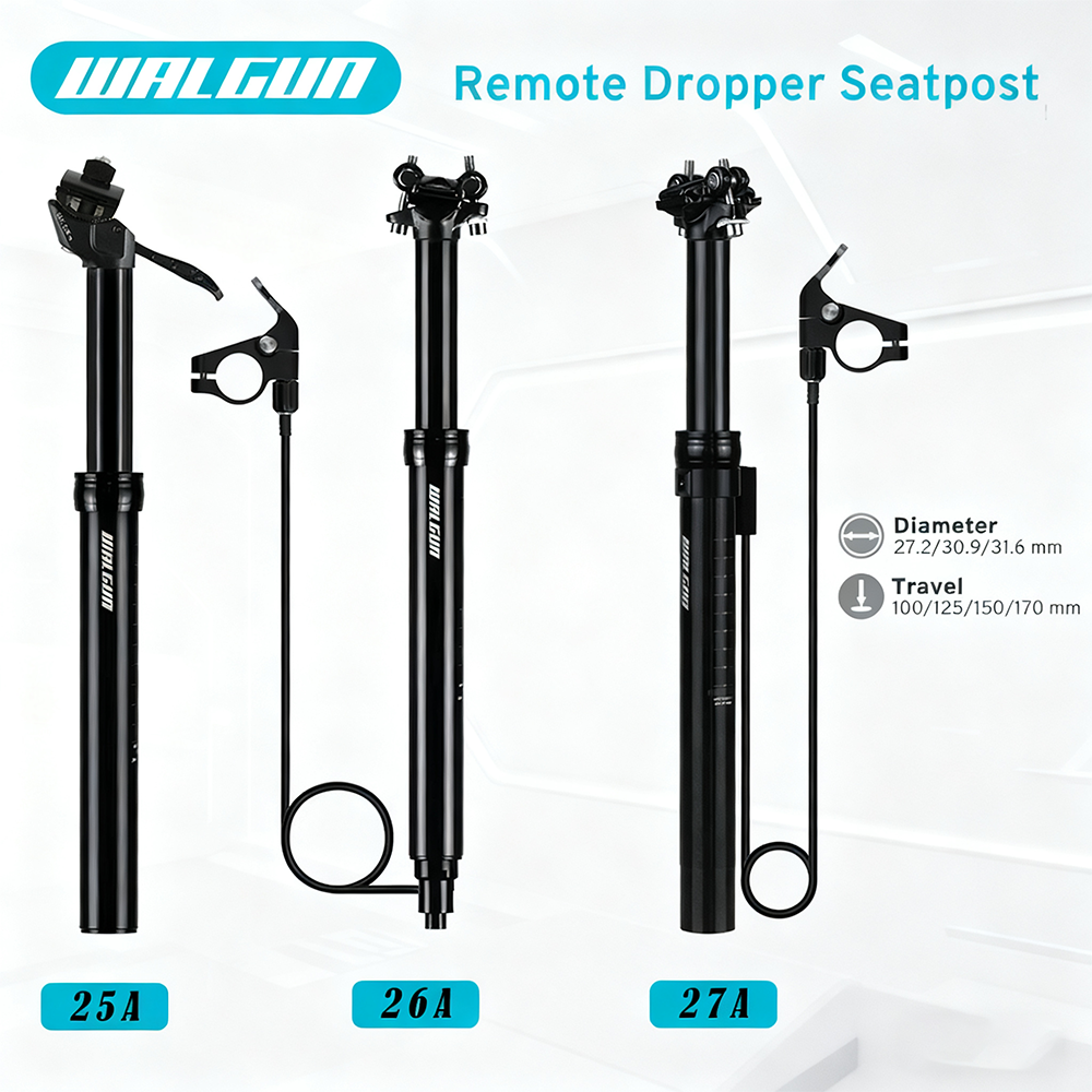 Dropper Post Remote - WALGUN MTB Telescopic Seatpost Dropper Adjustable