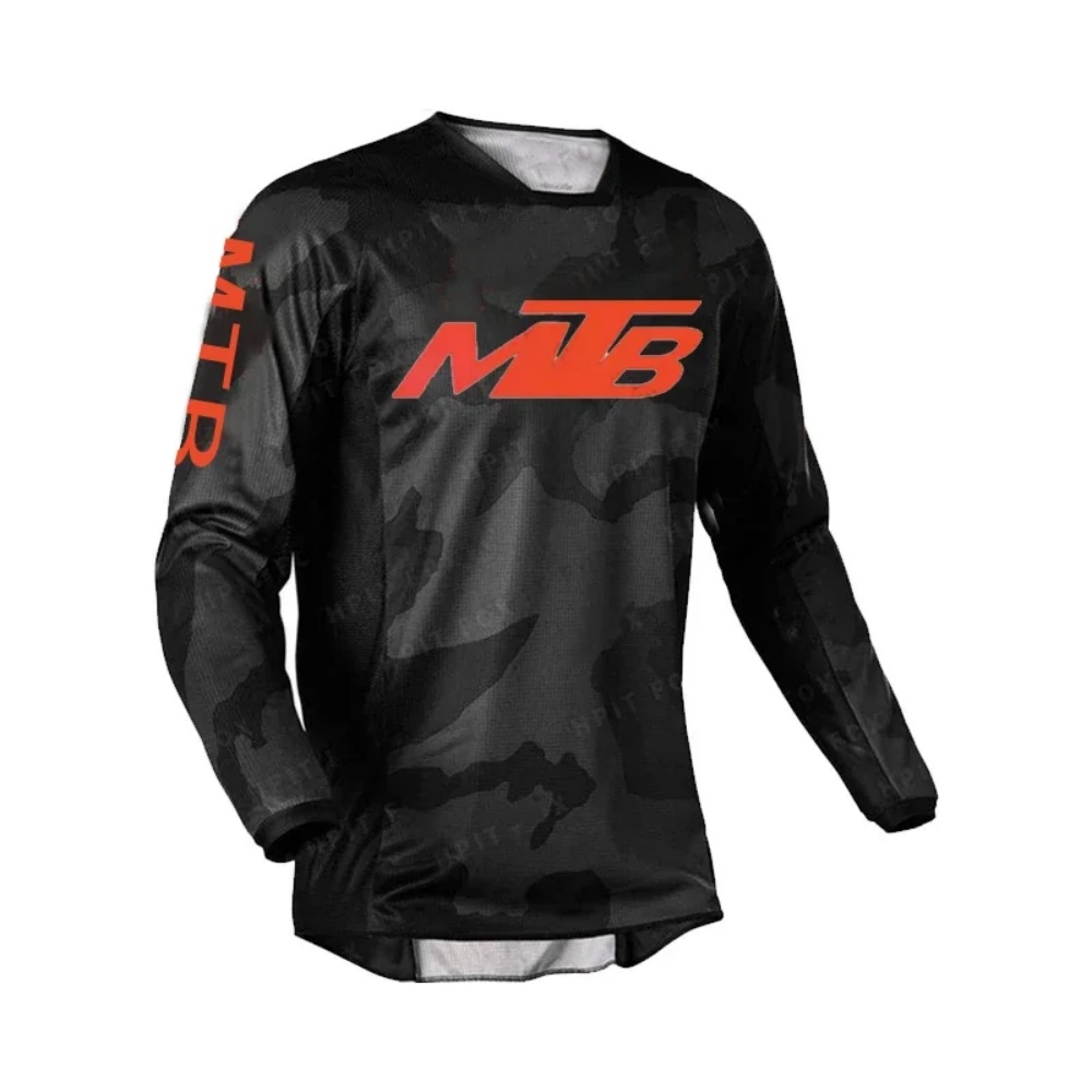 Mountain Biking Jersey - Men's Outdoor Cycling Long-Sleeve Top Breathable