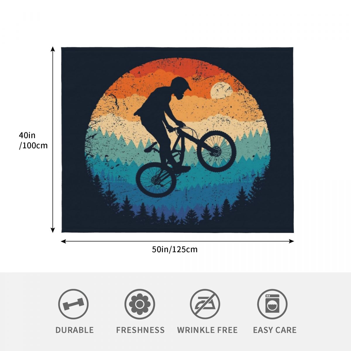 Mountain Biking Retro Throw Bl – обзор и цена Mountain Biking Gifts For Him