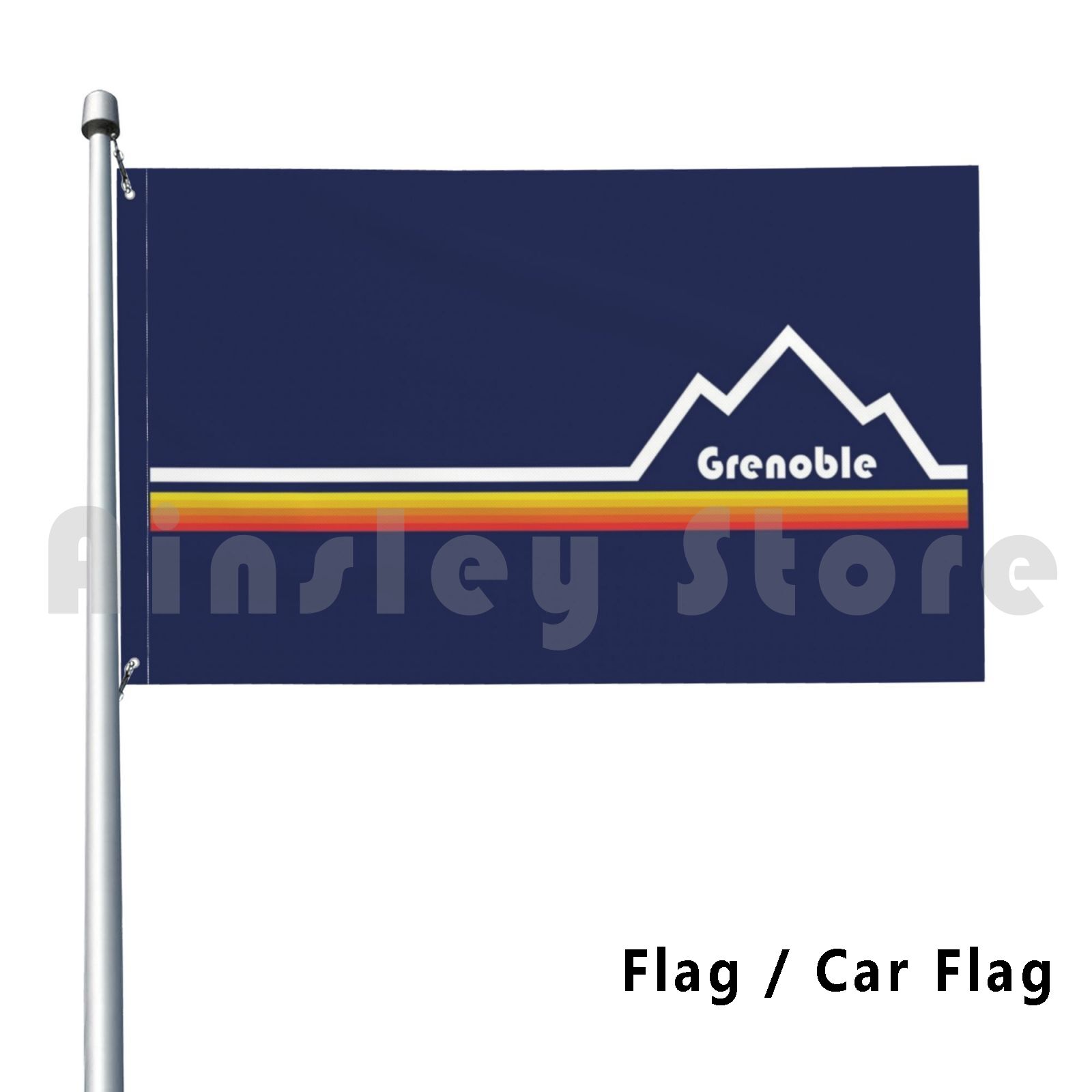 Grenoble , France Flag Car Fla – обзор и цена Mountain Biking France