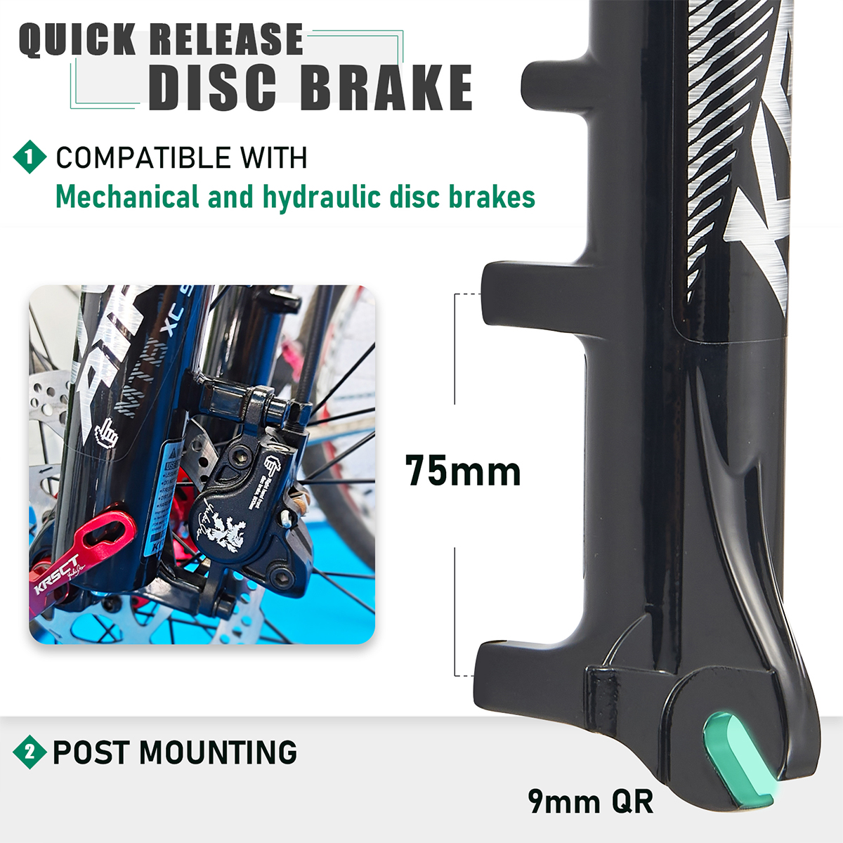 KRSEC MTB Bicycle Suspension F – обзор и цена Mtb Fork Air