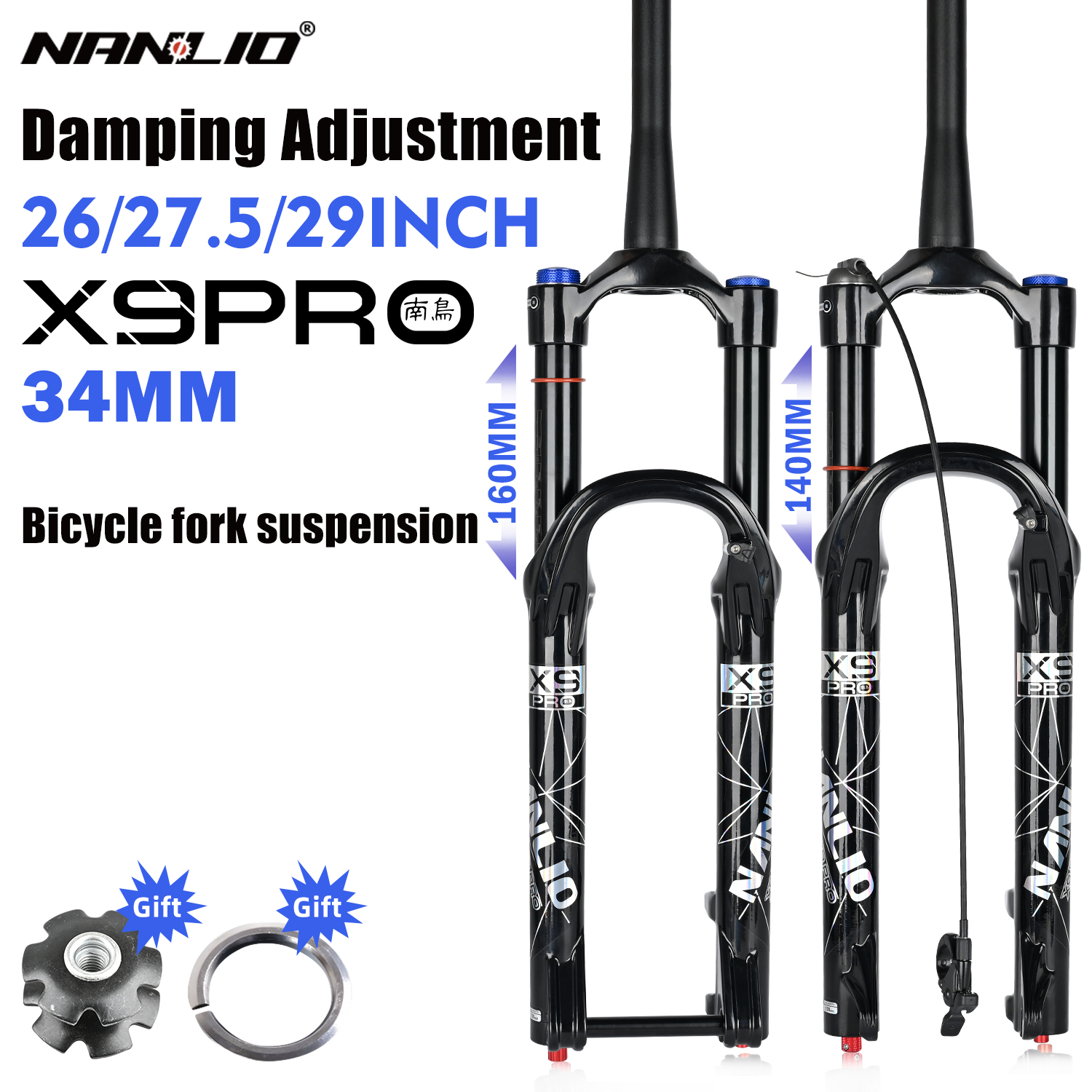 Nanlio X9PRO BK MTB Air Suspen – обзор и цена Mtb Fork Air