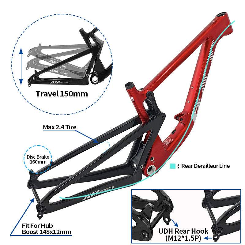 BXT-117 Carbon Suspension Bicy – обзор и цена Mountain Biking Jumps