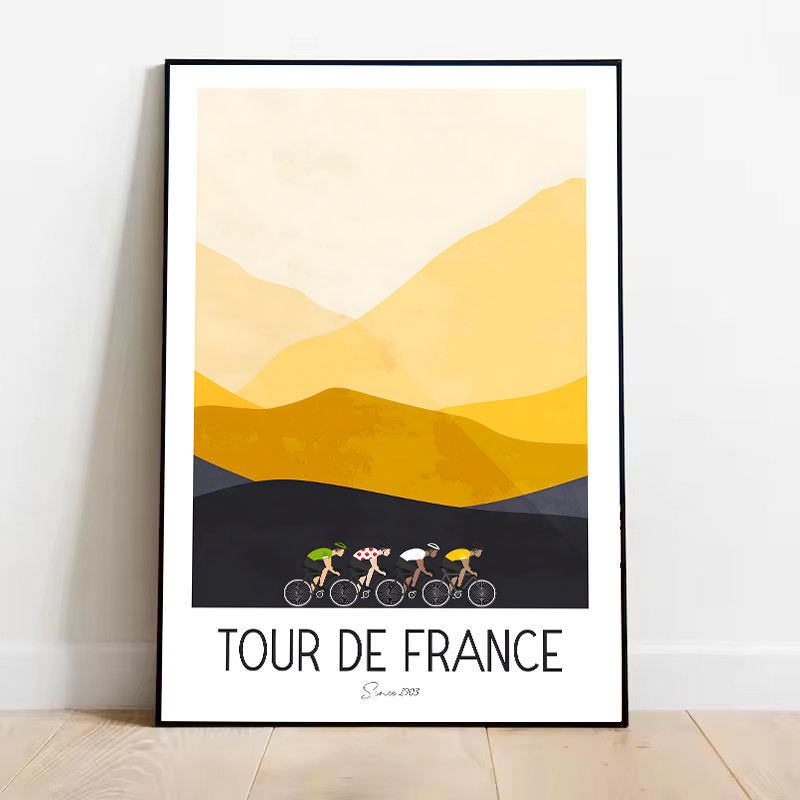 Watercolor Cycling Race Cyclis – обзор и цена Mountain Biking France