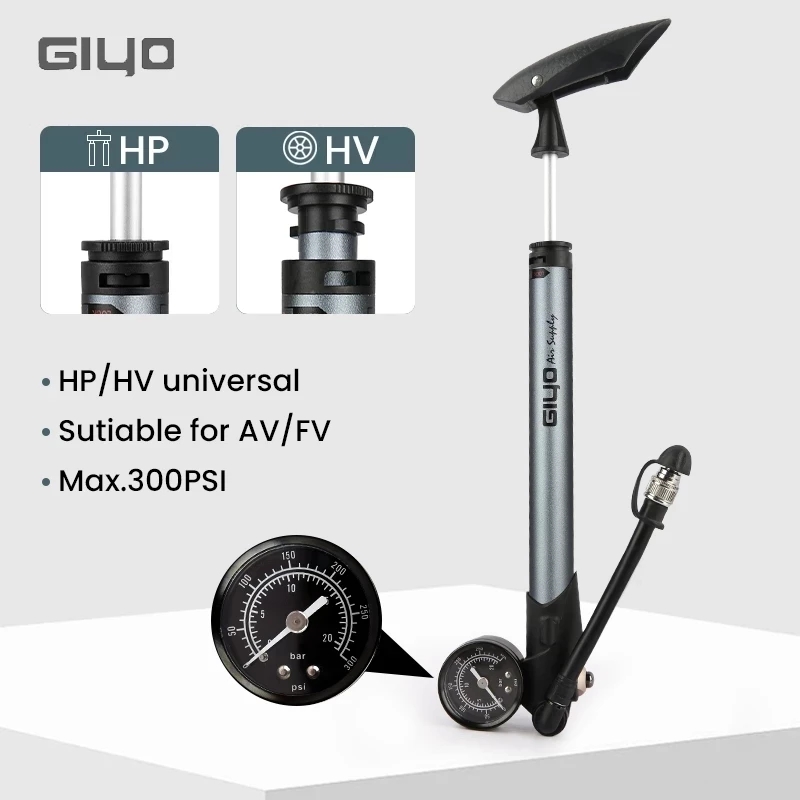 Giyo GS-41P 300psi Bicycle Sho – обзор и цена Mtb Fork Air