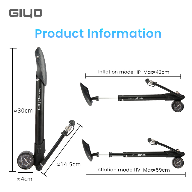 Giyo GS-41P 300psi Bicycle Sho – обзор и цена Mtb Fork Air