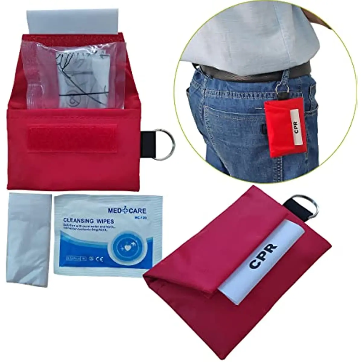 3 pcs CPR Face shield Key Chai – обзор и цена Mountain Biking First Aid Kit