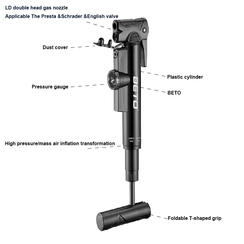BETO Bicycle Pump Mini Hand Pu – обзор и цена Mtb Fork Air